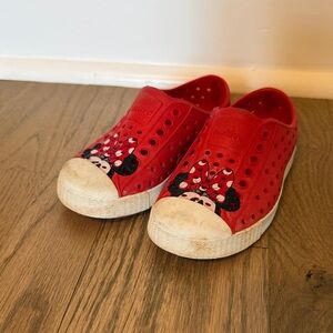NATIVE Disney Kids Red Minnie Mouse Sneakers